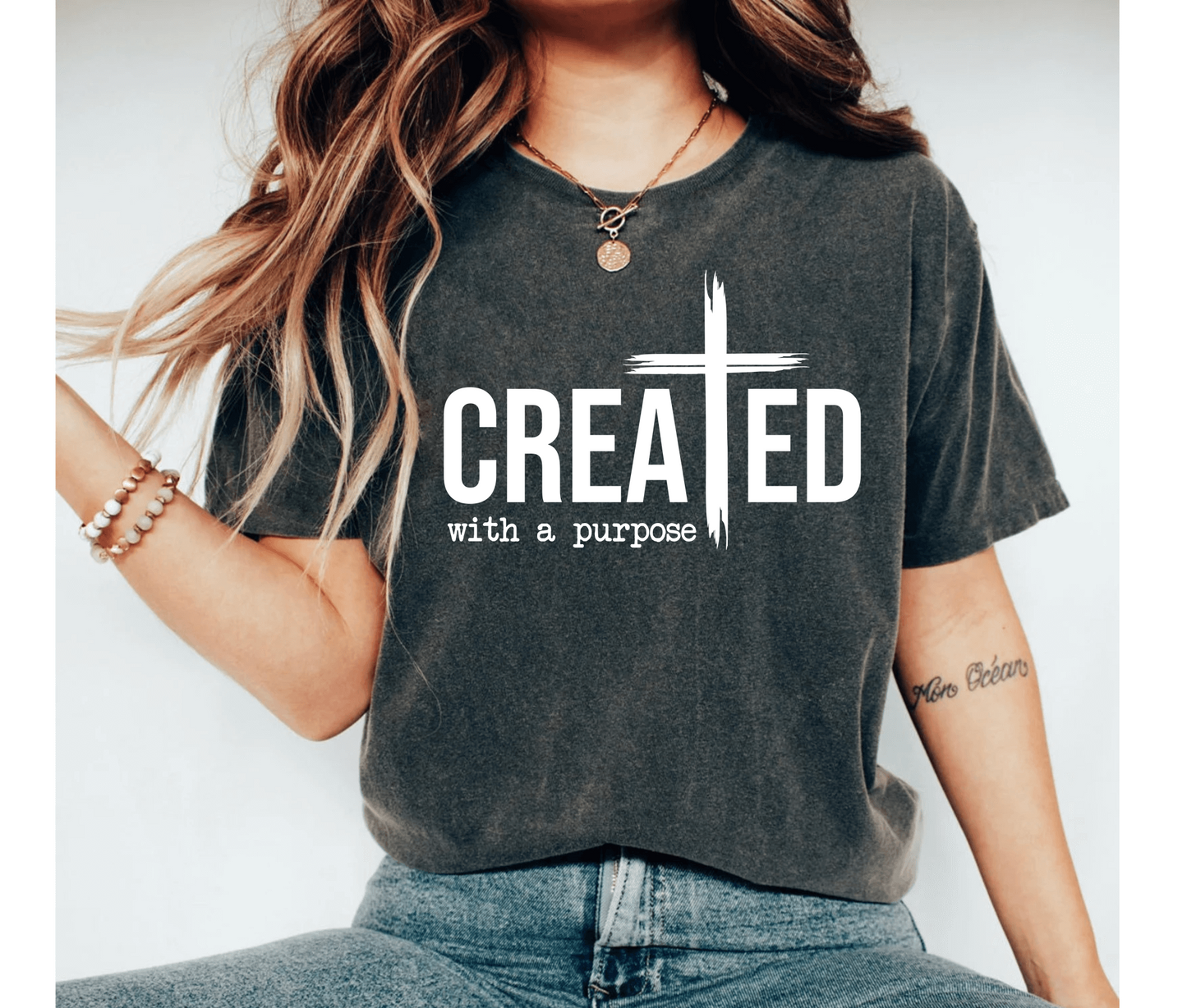 Created with a Purpose Shirt Inspirational Christian Shirt