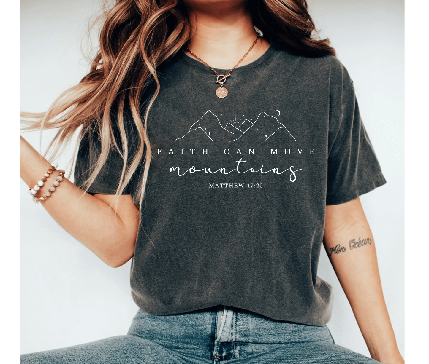 Faith Can Move Mountains Shirt Christian Faith Shirt