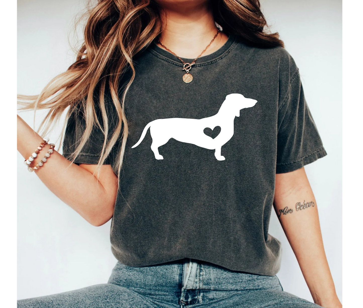 Dachshund Shirt Weiner Dog Graphic Tee for Women