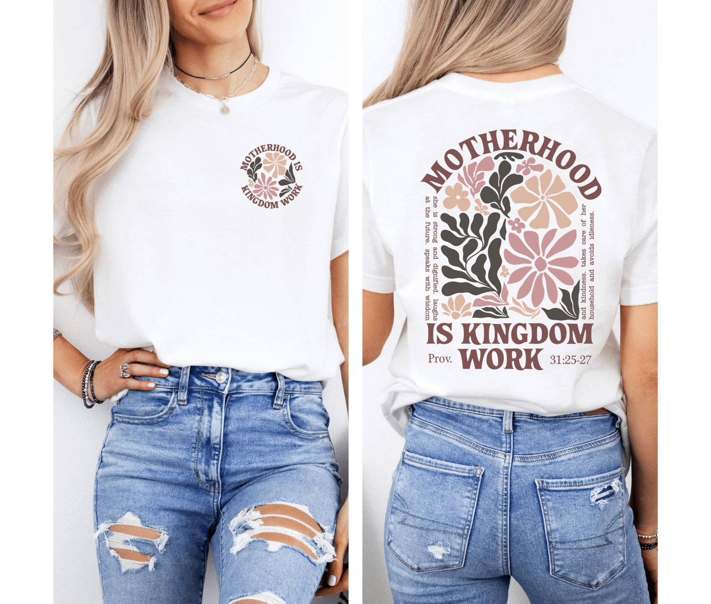 Motherhood Is Kingdom Work Shirt Christian Mom Shirt